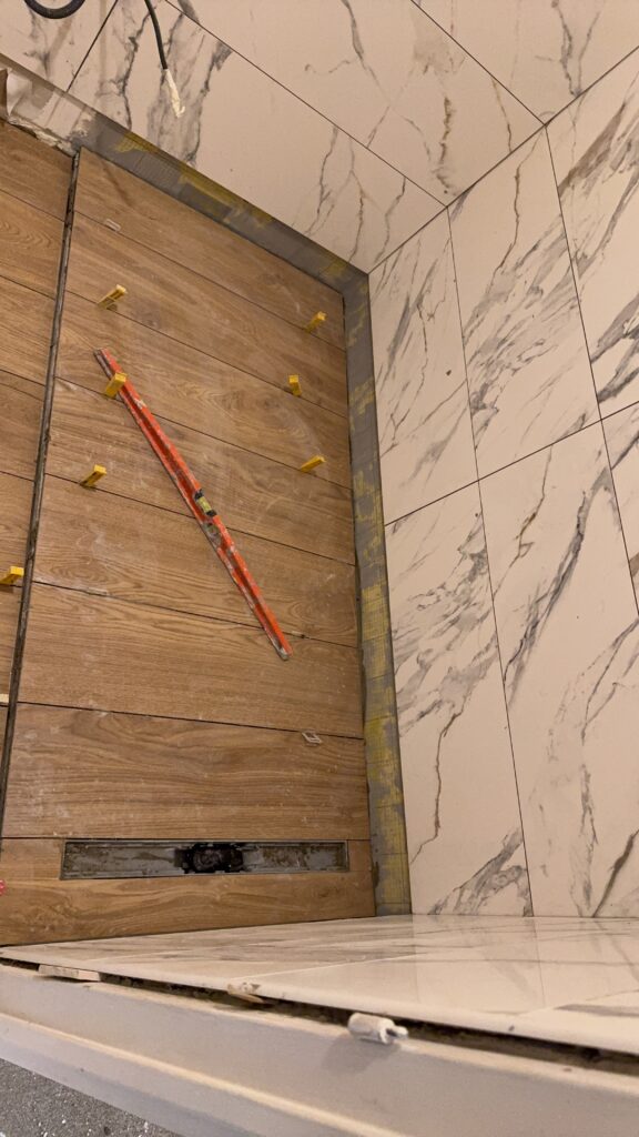 Pose carrelage receveur