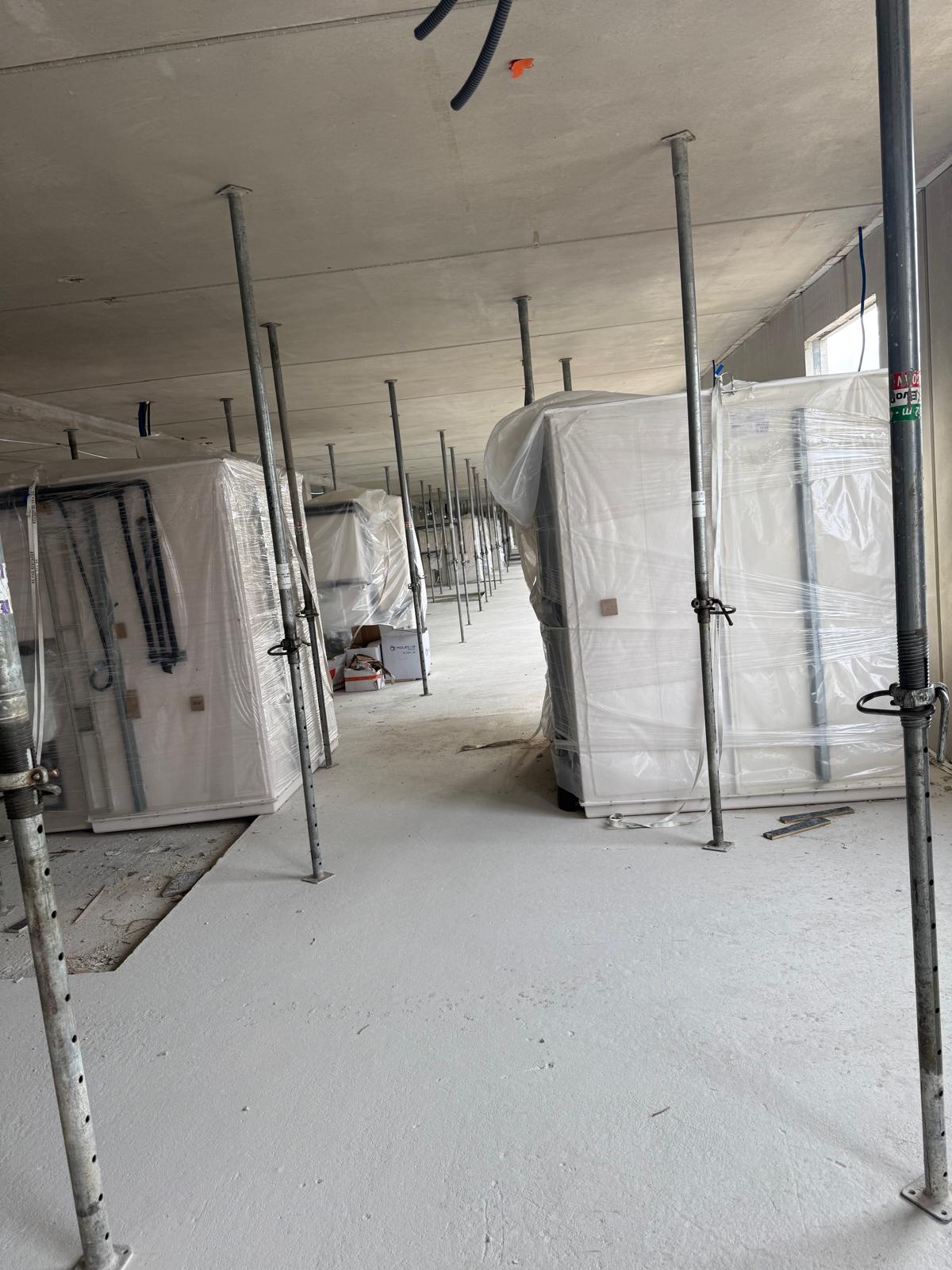 Cabine douche préfabriquée installation